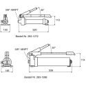 Enerpac Hydraulic Hand Pump 2200 cm³ Usable Oil Capacity, 25.4 mm Cylinder Stroke, 700 bar Maximum Operating Pressure P80