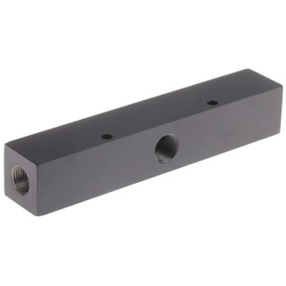 Enerpac Hydraulic Manifold 7 Stations, Threaded Port Type, 3/8 in Port Size, 700 bar Maximum Operating Pressure A64