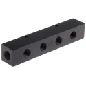 Enerpac Hydraulic Manifold 7 Stations, Threaded Port Type, 3/8 in Port Size, 700 bar Maximum Operating Pressure A64