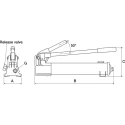 Enerpac Hydraulic Hand Pump 901 cm³ Oil Capacity, 25.4 mm Cylinder Stroke, 700 bar Max Pressure P392