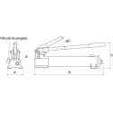 Enerpac Hydraulic Hand Pump 901 cm³ Oil Capacity, 25.4 mm Cylinder Stroke, 700 bar Max Pressure P392