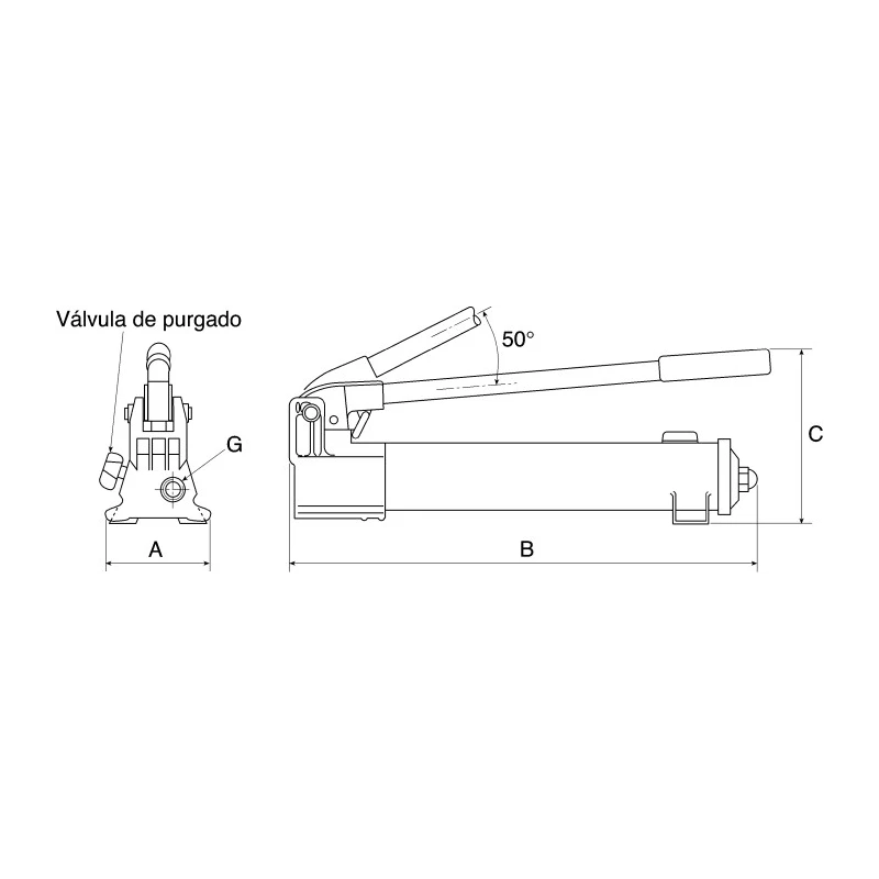 Enerpac Hydraulic Hand Pump 901 cm³ Oil Capacity, 25.4 mm Cylinder Stroke, 700 bar Max Pressure P392