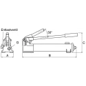 Enerpac Hydraulic Hand Pump 901 cm³ Oil Capacity, 25.4 mm Cylinder Stroke, 700 bar Max Pressure P392