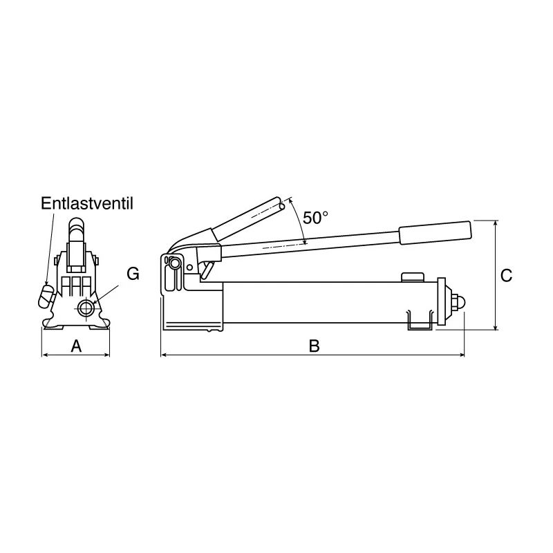Enerpac Hydraulic Hand Pump 901 cm³ Oil Capacity, 25.4 mm Cylinder Stroke, 700 bar Max Pressure P392