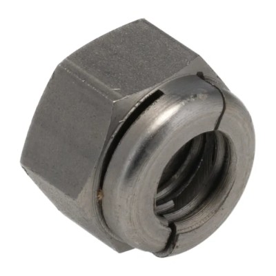Aerotight Plain Locknut M12, All-Metal Stainless Steel, 19mm Width, Reusable A2AEROTIGHTM12RS