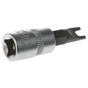 RS PRO 11-Piece 1/4 in Bit Socket Set Chrome Vanadium Steel Chrome Finish 262-0202