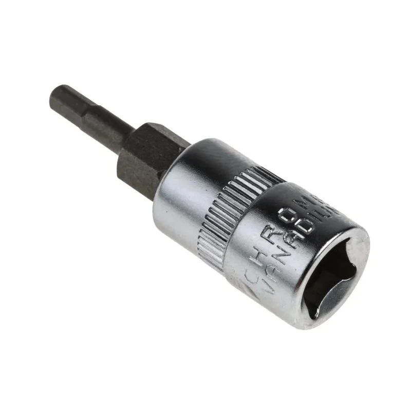 RS PRO 6-Piece 1/4 in Hexagon Socket Set Chrome Molybdenum Vanadium Steel Bits Chrome Vanadium Steel Socket Body 262-0218