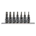 RS PRO 7-Piece 1/4 in Torx Socket Set Chrome Finish S2 Steel 262-0268