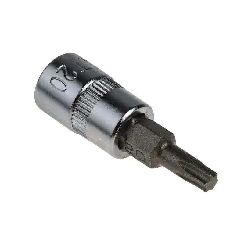RS PRO 7-Piece 1/4 in Torx Socket Set Chrome Finish S2 Steel 262-0268