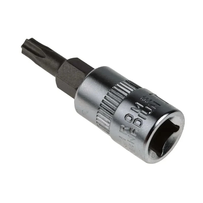 RS PRO 7-Piece 1/4 in Torx Socket Set Chrome Finish S2 Steel 262-0268