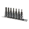 RS PRO 7-Piece 1/4 in Torx Socket Set Chrome Finish S2 Steel 262-0268