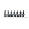 RS PRO 7-Piece 1/2 in Hexagon Socket Set Chrome Vanadium Steel Chrome Finish 262-0325