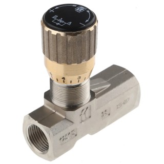 RS PRO Hydraulic Flow Control Valve In Line Mount, G 3/8 Thread, 210 bar Pressure, 30L/min Flow Rate 283-4029