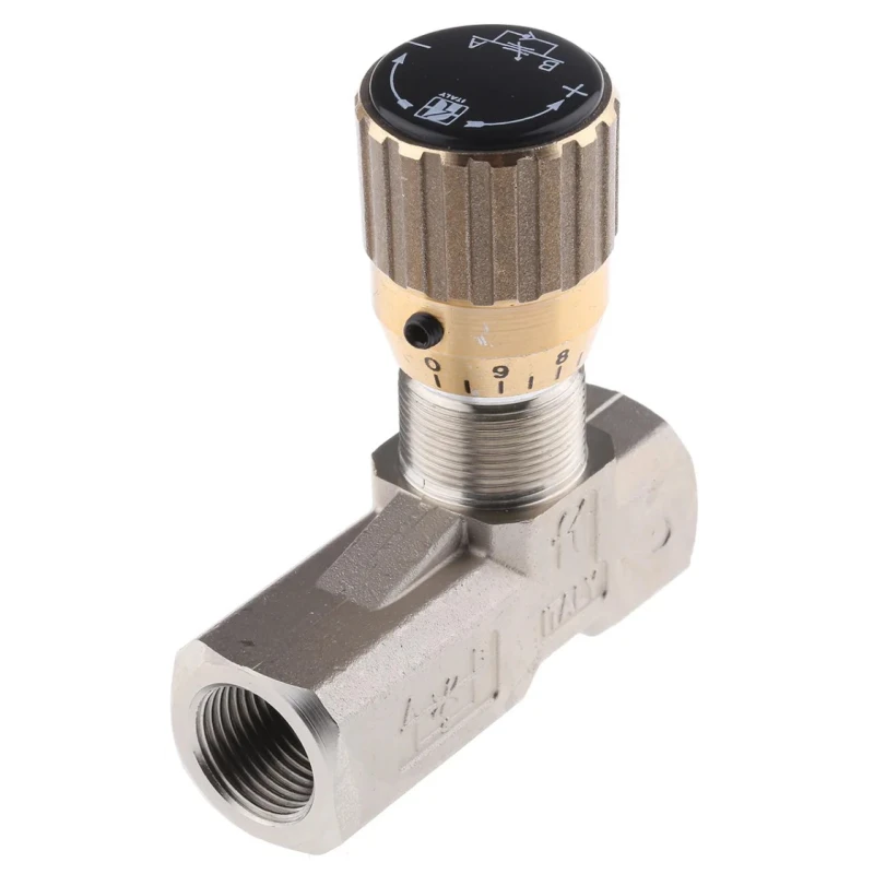 RS PRO Hydraulic Flow Control Valve In Line Mount, G 3/8 Thread, 210 bar Pressure, 30L/min Flow Rate 283-4029