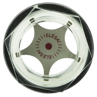 Elesa Liquid Level Indicator with Technopolymer Polyamide Housing G 1 in Thread Size, Seal Material Nitrile Rubber 13741