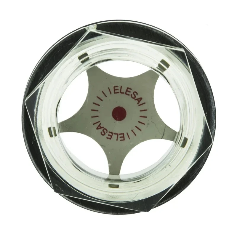 Elesa Liquid Level Indicator with Technopolymer Polyamide Housing G 1 in Thread Size, Seal Material Nitrile Rubber 13741