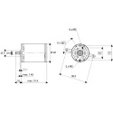 Maxon Brushed DC Motor, 24V Supply Voltage, 5W Power, 0.615 Ncm Torque, 6552 RPM Speed, 2 mm Shaft Diameter, Model 134386