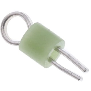 RS PRO 1.32 mm Green Insulated Phosphor Bronze Terminal Post 262-2236