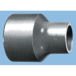 Georg Fischer Plastic Pipe Fitting Straight Reducer Bush Polyvinyl Chloride Grey 41mm 721 910 337