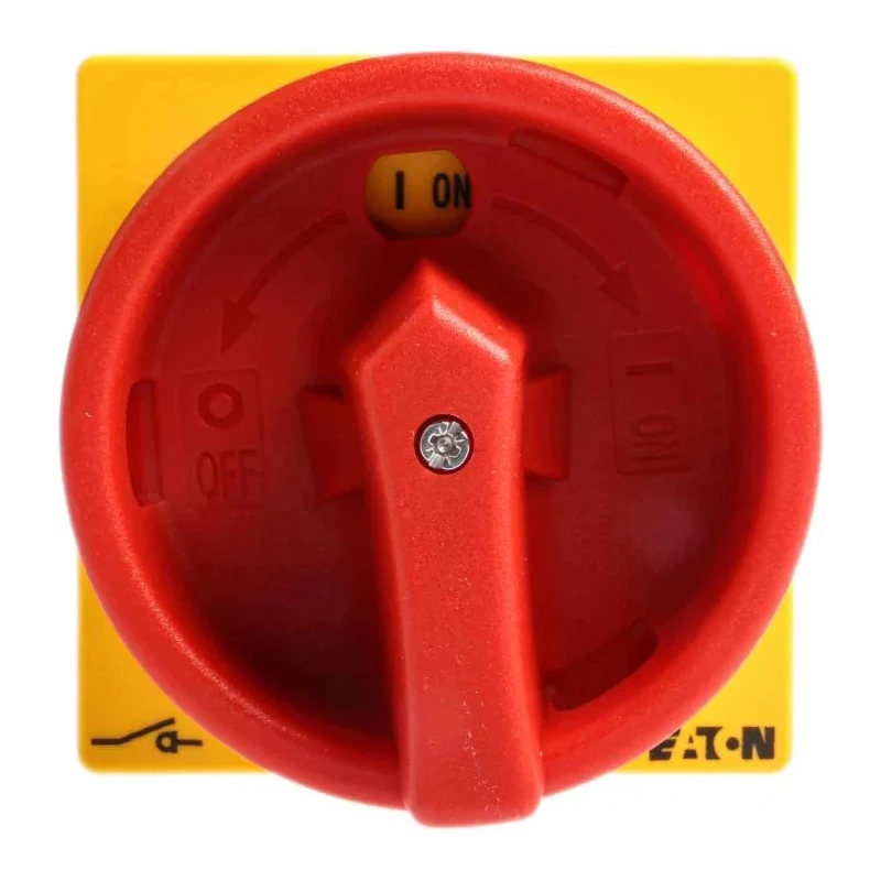 Eaton 3-Pole Panel Mount Isolator Switch, IP65 Rated, 100A, 0.6W, Red Handle, Model 
