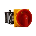 Eaton 3-Pole Panel Mount Isolator Switch, IP65 Rated, 100A, 0.6W, Red Handle, Model 