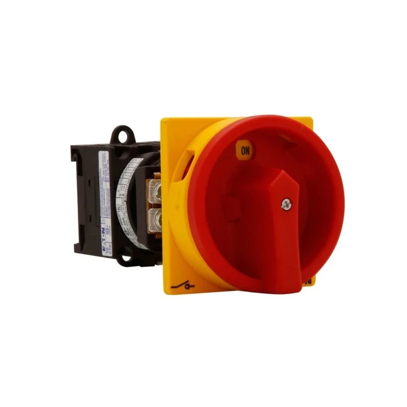 Eaton 3-Pole Panel Mount Isolator Switch, IP65 Rated, 100A, 0.6W, Red Handle, Model 