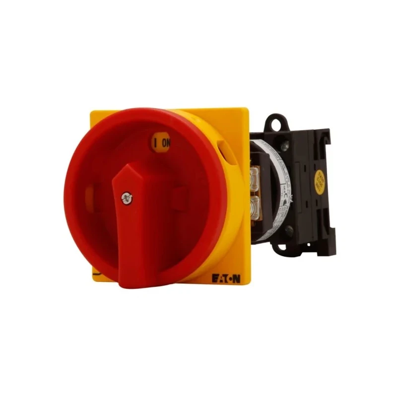 Eaton 3-Pole Panel Mount Isolator Switch, IP65 Rated, 100A, 0.6W, Red Handle, Model 