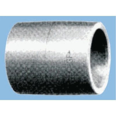 Georg Fischer Plastic Pipe Fitting Straight Socket, Agate Grey, 16 bar Pressure, 3.11 in Length 723 910 111