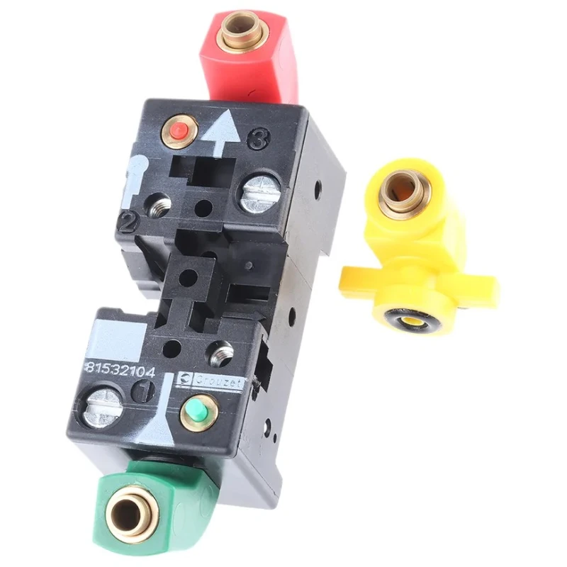 Crouzet 81513 Series 2 Station Sub-Base for Use with Logic Elements, Polyamide 66 Body, Female Port, RoHS Compliant 81532104