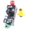 Crouzet 81513 Series 2 Station Sub-Base for Use with Logic Elements, Polyamide 66 Body, Female Port, RoHS Compliant 81532104
