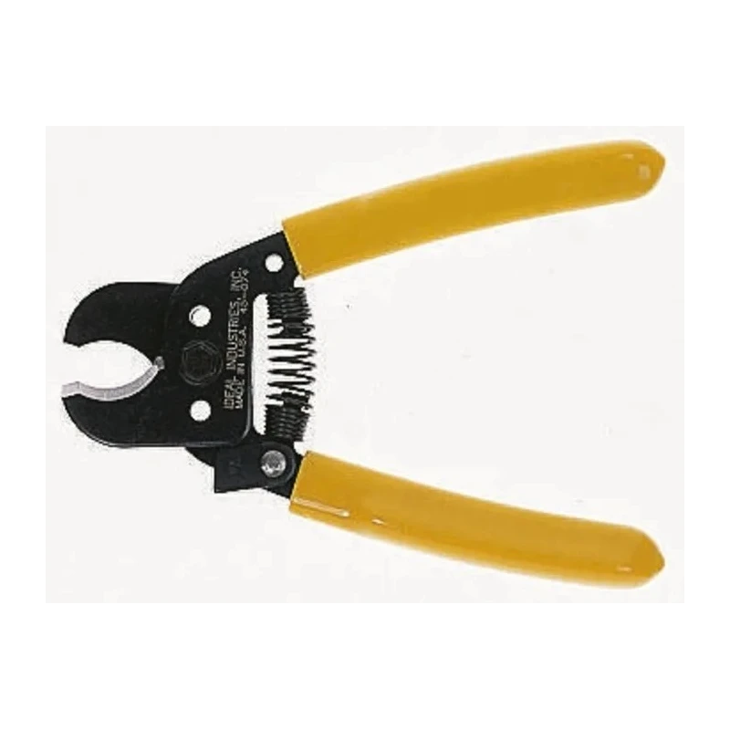 Ideal Industries Data-T Flush Cable Cutter, Steel Jaw, Rubber Grip, Plastic Handle, 139.7mm Length, Maximum Cutting 285-9179