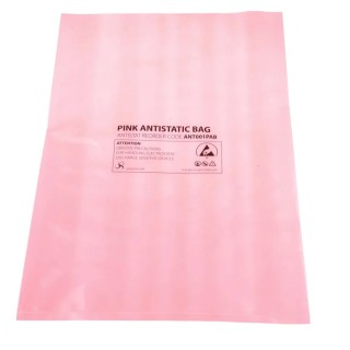 RS PRO Anti-Static Bag 254mm Width Pink Heat Seal Type 100 Per Pack 287-7925