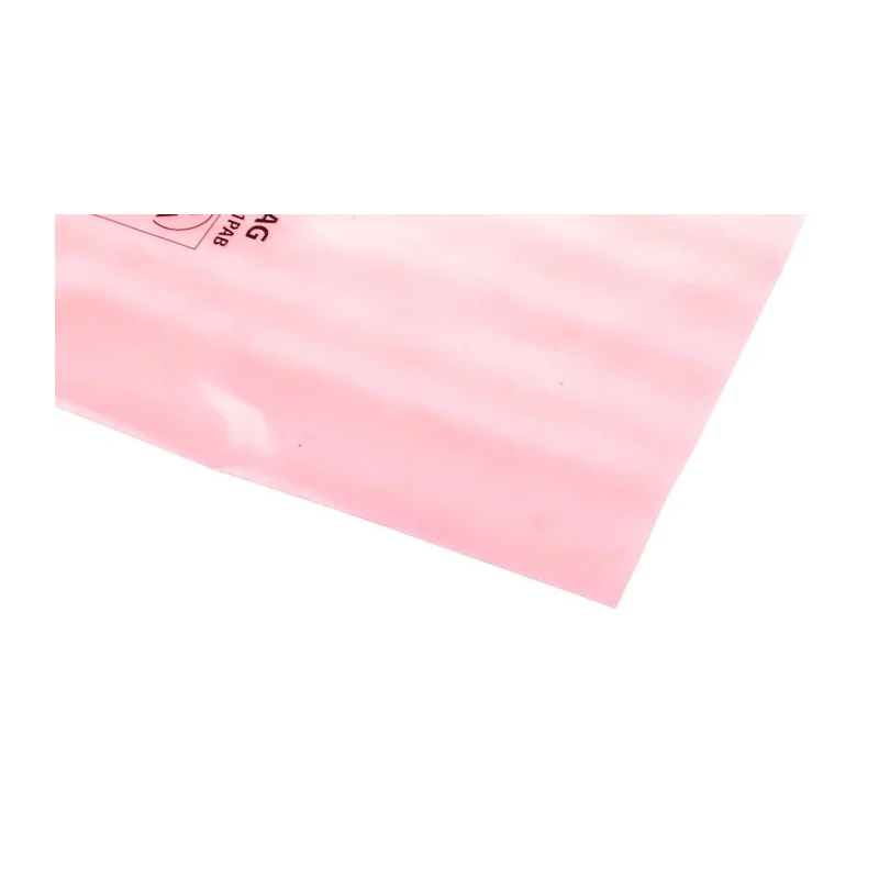 RS PRO Anti-Static Bag 254mm Width Pink Heat Seal Type 100 Per Pack 287-7925