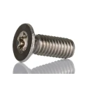 RS PRO Countersunk Hexalobular Recess Stainless Steel Machine Screw M6 x 16mm 262-5819