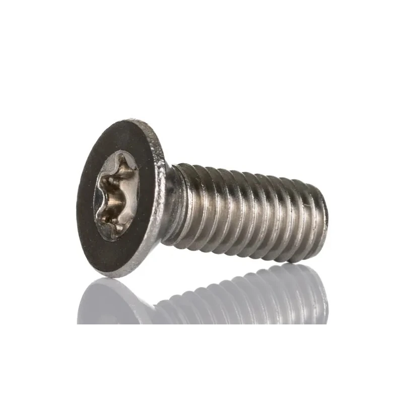 RS PRO Countersunk Hexalobular Recess Stainless Steel Machine Screw M6 x 16mm 262-5819