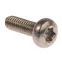 RS PRO Hexalobular Recess Pan Stainless Steel Machine Screw 12 mm M4 262-5926
