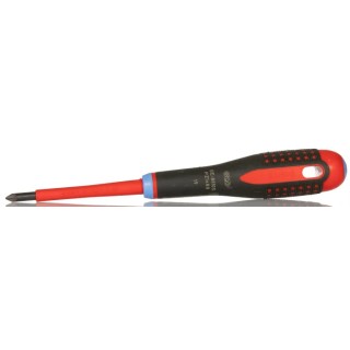Bahco Pozidriv Screwdriver PZ1 Tip 80 mm Blade Bi-Material Handle Insulated VDE 0680//2 Standard Screwdriver 202mm BE-8810S