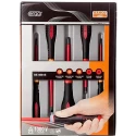 Bahco Insulated Phillips and Slotted Screwdriver Set, Chrome Steel, 5-Piece BE-9881S