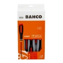 Bahco Insulated Phillips and Slotted Screwdriver Set, Chrome Steel, 5-Piece BE-9881S