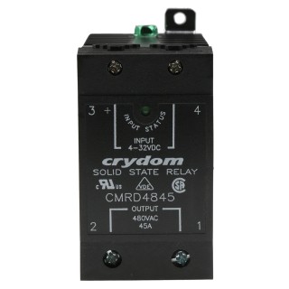 Crydom Solid State Relay, 45 A Load, 530 V Load, 32 V Control, DIN Rail Mount CMRD4845