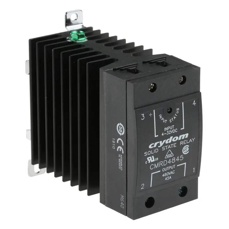 Crydom Solid State Relay, 45 A Load, 530 V Load, 32 V Control, DIN Rail Mount CMRD4845