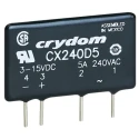 Crydom CX Series Solid State Relay, 5 A Load Current, PCB Mount, 280 V AC Load Voltage, 32V Control CXE240D5