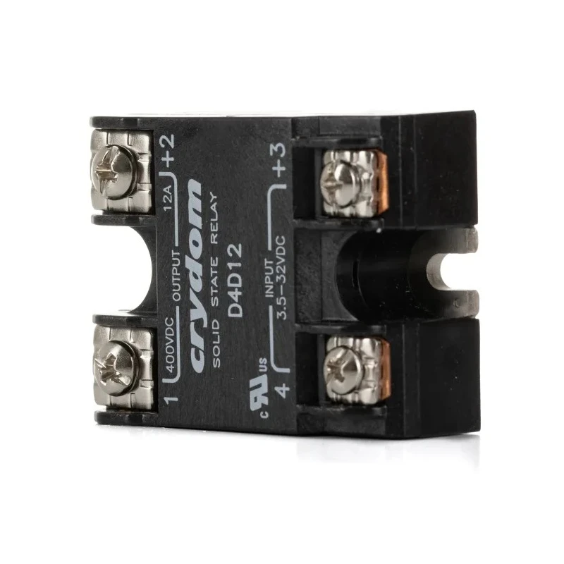 Crydom 1-DCL Series Solid State Relay Panel Mount, 12 A Load Current, 400 V Load Voltage, 32 V Control Voltage D4D12