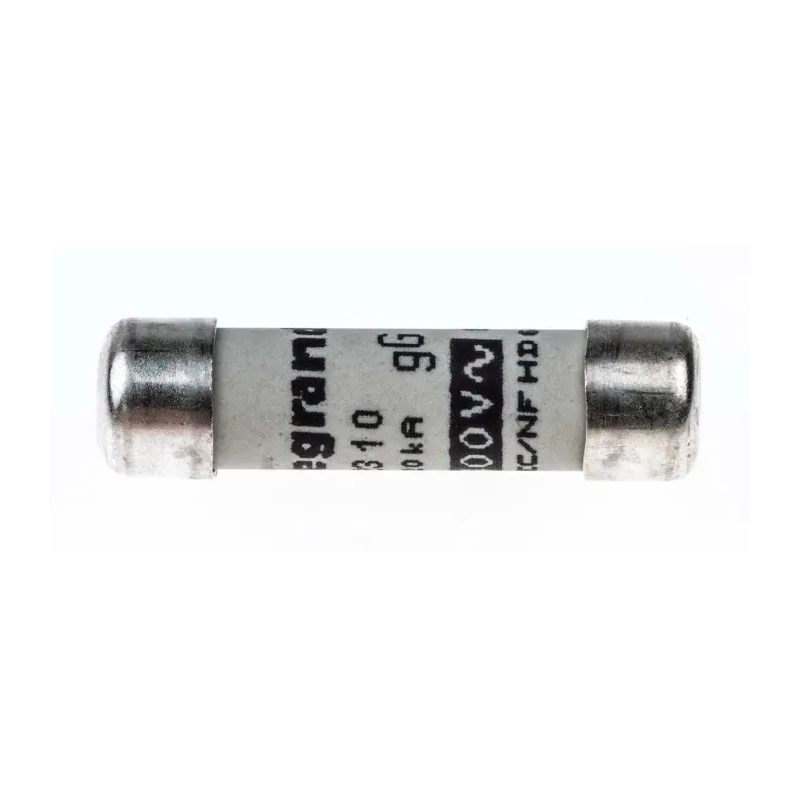 Legrand 10A 400V AC Fast Acting Ceramic Cartridge Fuse 8.5 x 32 mm 0 123 10