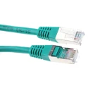 Decelect Cat5 Shielded Ethernet Cable 3 Core Green PVC Jacket, 1 m 
