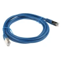 Decelect Cat5 Shielded Terminated Ethernet Cable Blue PVC Jacket 2m CR503B2CBL