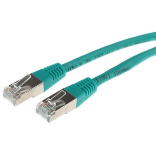 Decelect Cat5 Shielded Ethernet Cable, Green PVC Jacket, 3 m Length CR503B3CVT