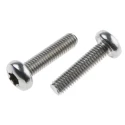 RS PRO Hexalobular Recess Pan Stainless Steel Machine Screw 25 mm M6 262-6042