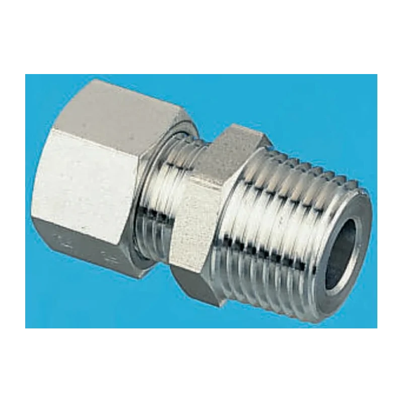 Legris Stainless Steel Pipe Fitting Straight Hexagon Coupler Male BSP 1/2 in 1805 16 21