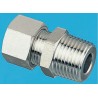 Legris Stainless Steel Pipe Fitting Straight Hexagon Coupler Male BSP 1/2 in 1805 16 21